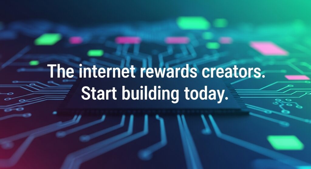 Quote image encouraging people to start making money online in 2025.