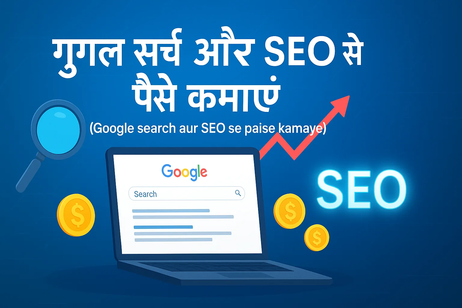 Google search aur seo se paise kamaye