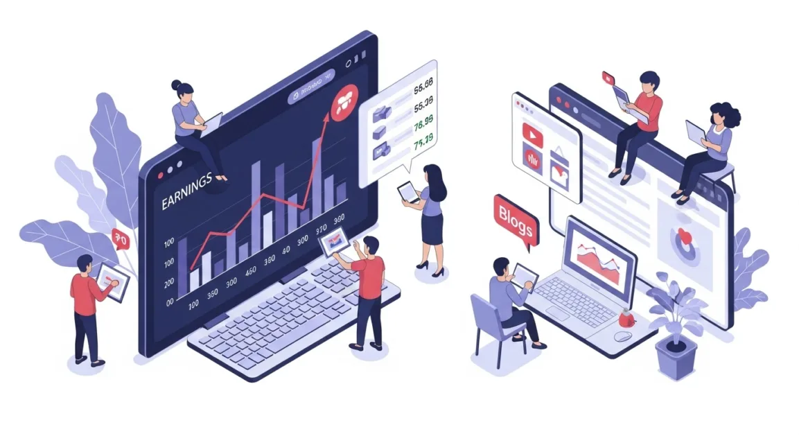Influencers and marketers promoting e-commerce products